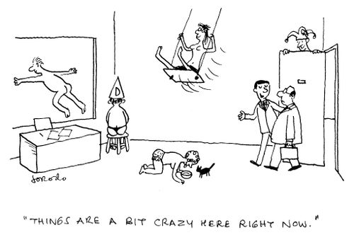'Things are a bit crazy here right now.'