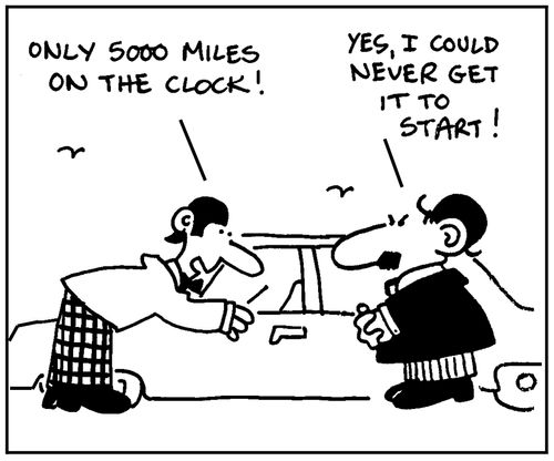 'Only 5000 miles on the clock.'
