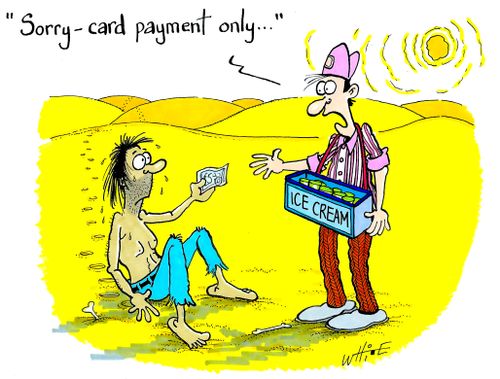 "Sorry - card payment only."