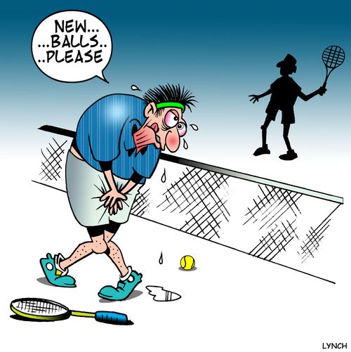 'New balls please.'