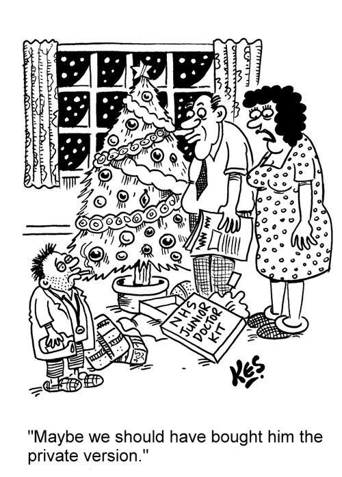 'Maybe we should have bought him the private version.'