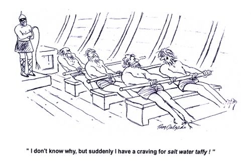 'I don't know why, but suddenly I have a craving for salt water taffy!'