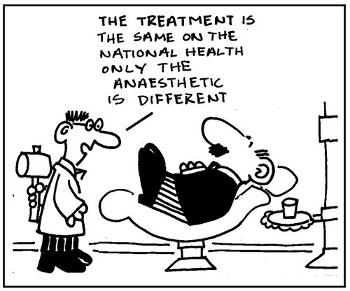 The treatment is the same on the NHS...