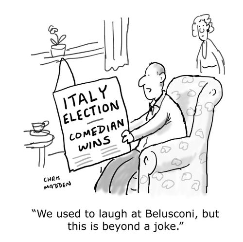 'We used to laugh at Belusconi, but this beyond a joke.'
