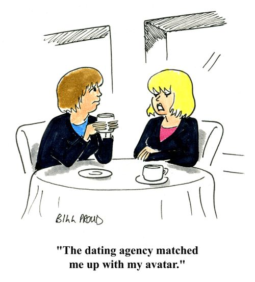 'The dating agency matched me up with my avatar.'
