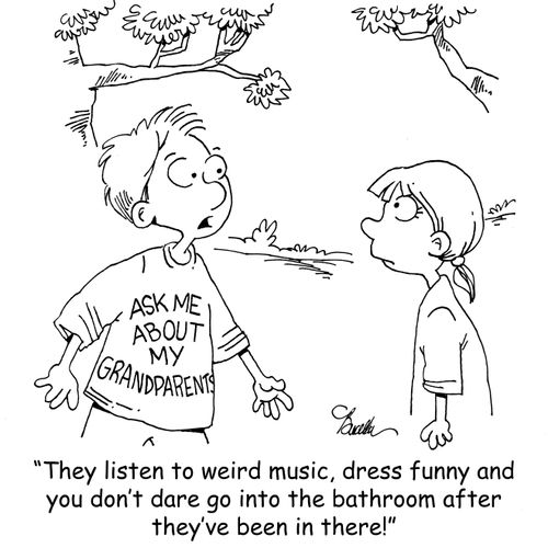 "They listen to weird music, dress funny and you don't dare go into the bathroom after they've been in there!"