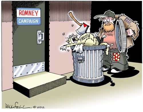 The Romney Campaign Throwing Out the Truth.