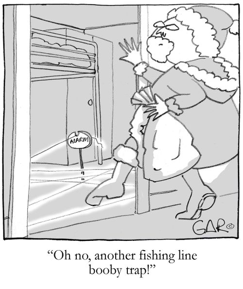 Oh no, another fishing line booby trap...