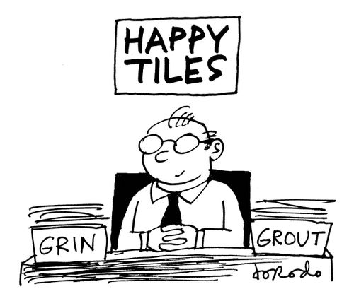 Manager of Happy Tiles with 'Grin' and 'Grout' files.
