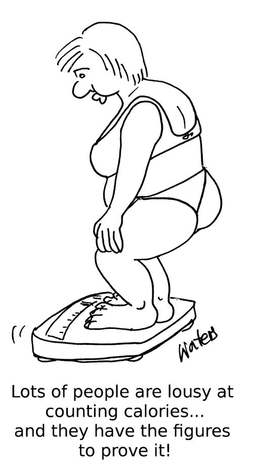 Lots of people are lousy at counting calories... and they have the figures to prove it!