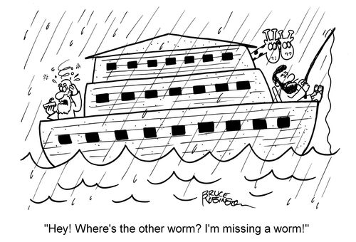 "Hey! Where's the other worm?..."