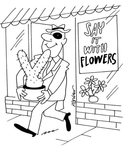 Say it with flowers.
