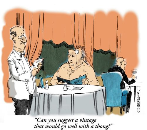 'Can you suggest a vintage that would go well with a thong?'