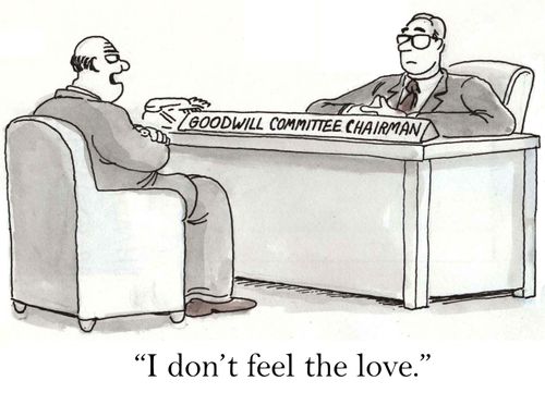 'I don't feel the love.'