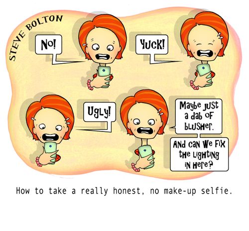 How to take a really honest, no make-up selfie.