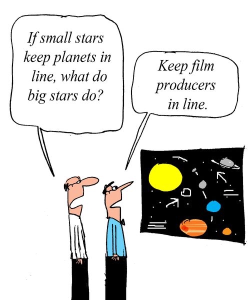 "If small stars keep planets in line, what do big stars do?" 
