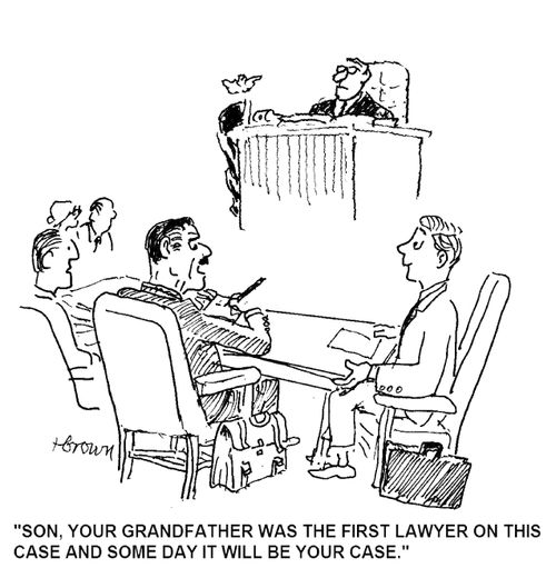 'Son, your grandfather was the first lawyer on this case and some day it will be your case.'