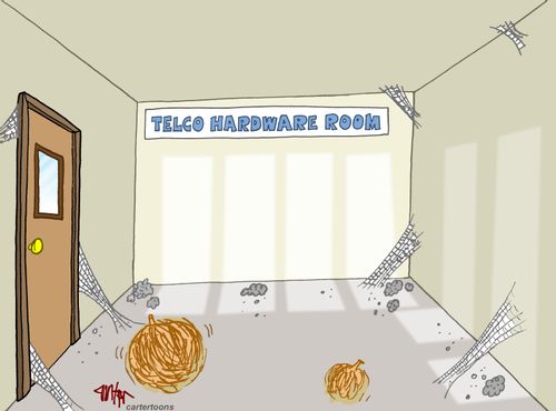 Empty Telco Hardware Room
