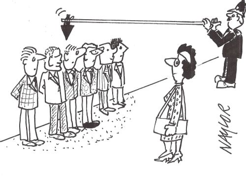 Cheating in the police line up.