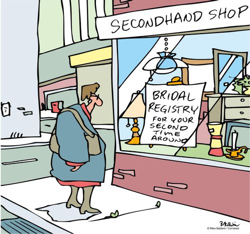Secondhand Shop / Bridal Registry-For your second time around.