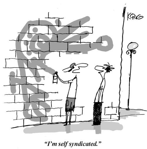 'I'm self syndicated.'
