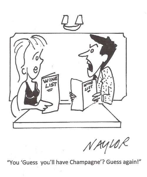 'You 'Guess you'll have Champagne'? Guess again!'