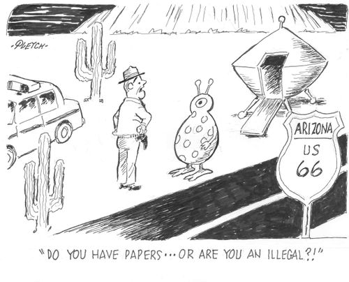 'Do you have papers...or are you an illegal?!'
