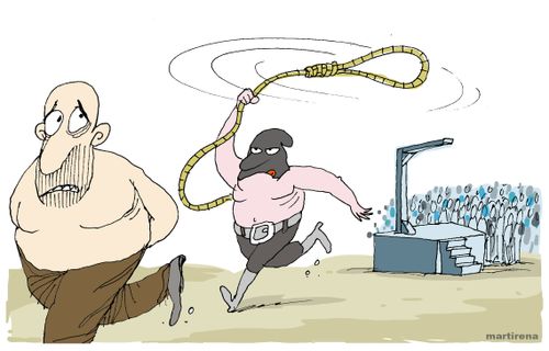 Trying to escape the executioner