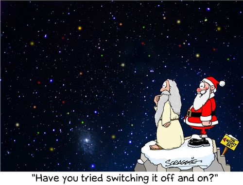 'Have you tried switching it off and on?'