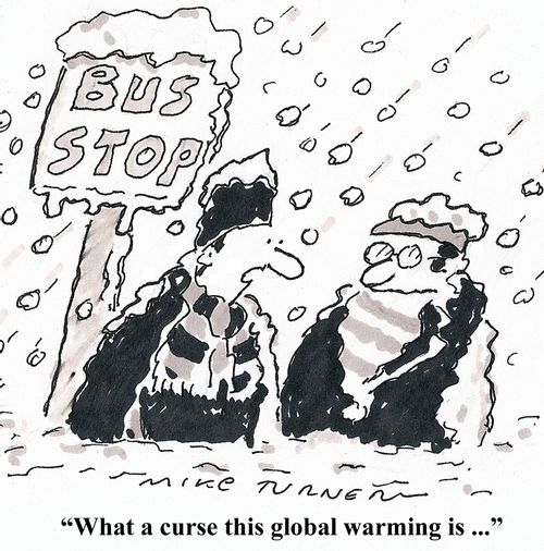 'What a curse this global warming is...'