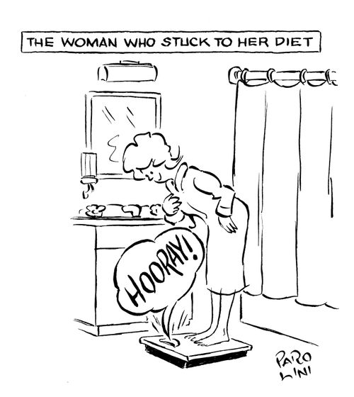 The woman who stuck to her diet: 'Hooray!'