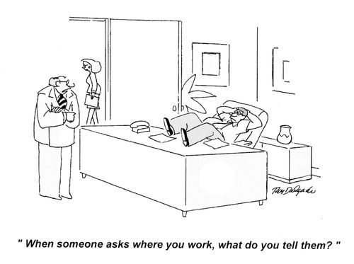 'When someone asks where you work, what do you tell them?'