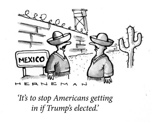 "It's to stop Americans getting in if Trump's elected."