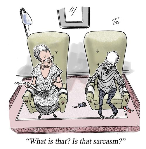 'What is that? Is that sarcasm?'