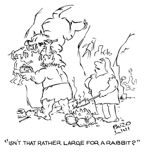 'Isn't that rather large for a rabbit?'