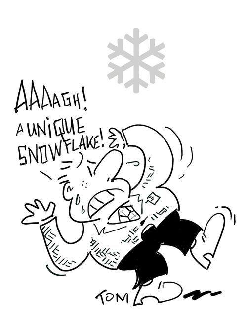 Eurostar: 'AAAAGH! A UNIQUE SNOWFLAKE!'