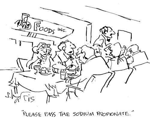 "Please pass the sodium propionate."