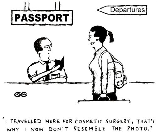 'I travelled here for cosmetic surgery, that's why I now don't resemble the photo.'
