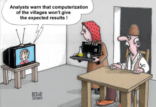"Analysts warn that computerization of the villages won't give the expected results!"