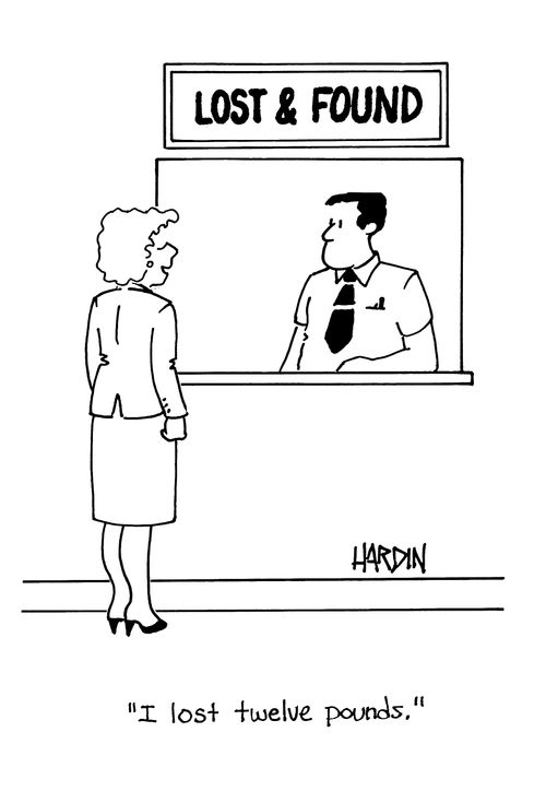 'I lost twelve pounds.'