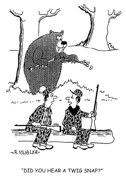 'Did you hear a twig snap?'