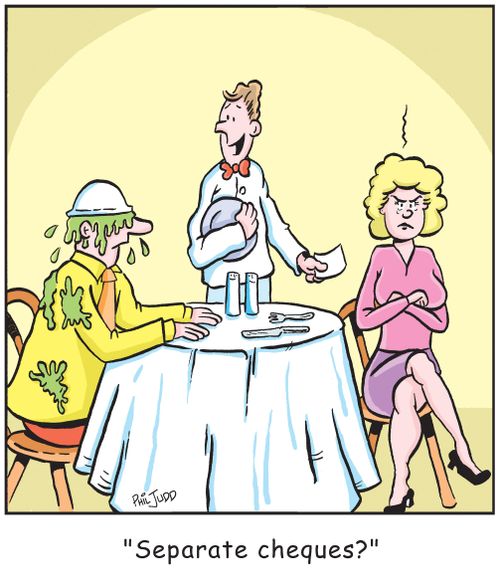 'Separate cheques?'