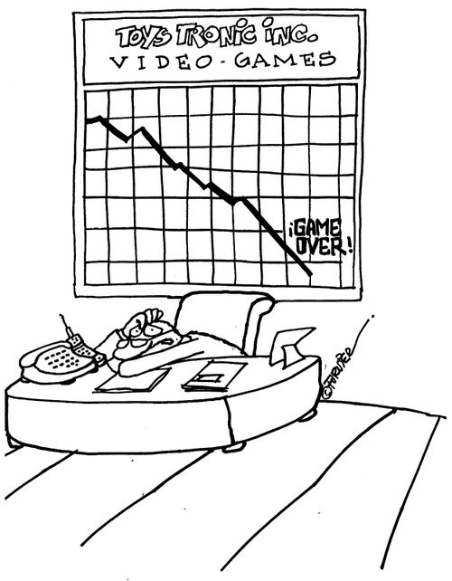 Video games company sales plummet,'game over!'