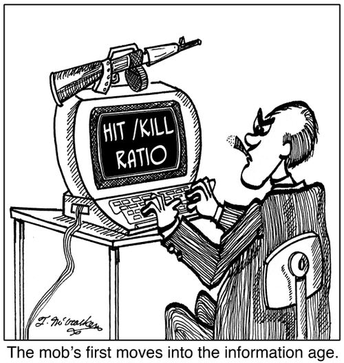 The mob's first moves into the information age.