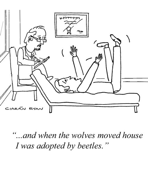 '...and when the wolves moved house I was adopted by beetles.'