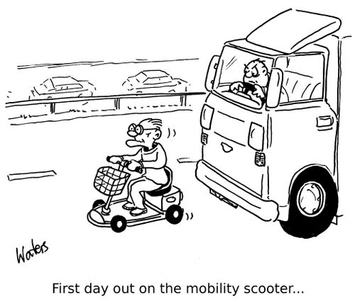 First day out on the mobility scooter...