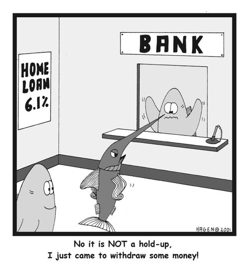 "No it is NOT a hold-up, I just came to withdraw some money!"