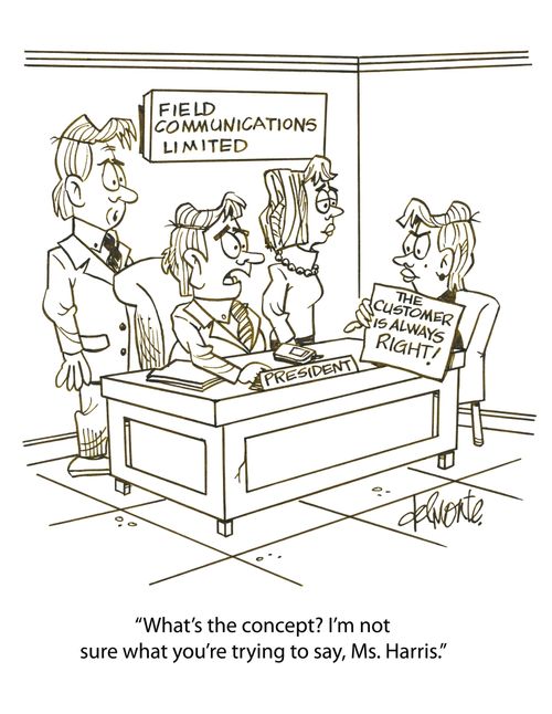 'What's the concept? I'm not sure what you're trying to say, Ms. Harris.'