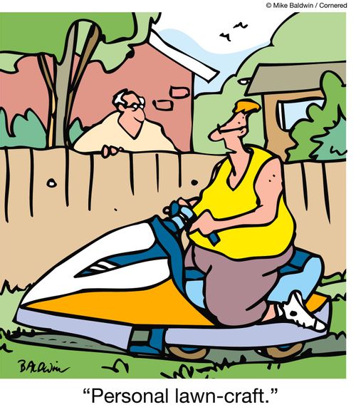 'Personal lawn-craft.'