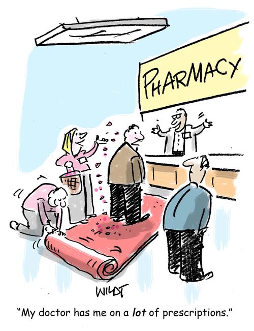 "My doctor has me on a lot of prescriptions."